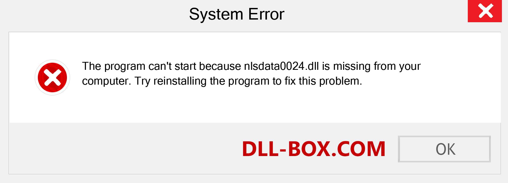  nlsdata0024.dll file is missing?. Download for Windows 7, 8, 10 - Fix  nlsdata0024 dll Missing Error on Windows, photos, images
