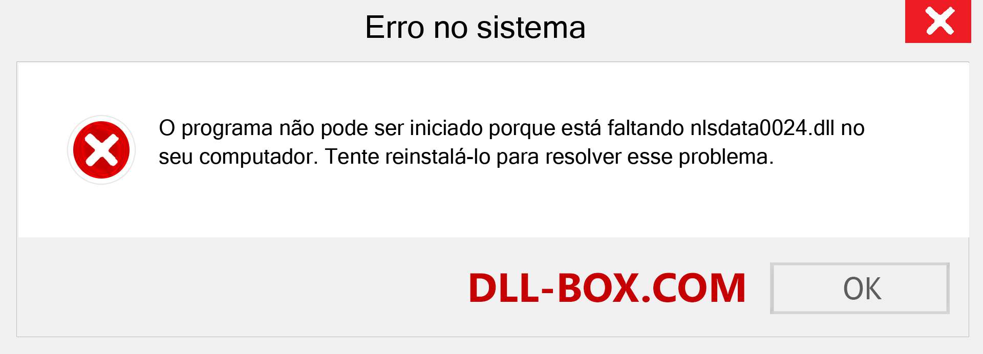 Arquivo nlsdata0024.dll ausente ?. Download para Windows 7, 8, 10 - Correção de erro ausente nlsdata0024 dll no Windows, fotos, imagens